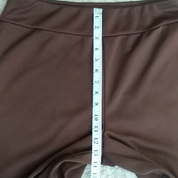 Blair Double Knit Flat Waist Ponte Pant Plus 16 Chestnut Brown - Picture 8 of 9